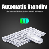 Wireless Keyboard and Mouse Combo 2.4G Ultra Slim Compact Portable Cordless Keyboard for PC Desktop Computer Notebook Laptop