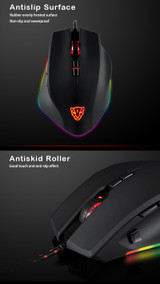 Motospeed V80 USB Wired 5000DPI RGB Backlit Optical Gaming Mouse Support Macro Setting