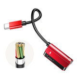 Bakeey 2 In 1 Type-C to 3.5mm Fast Charging Splitter Adapter For Huawei P30 Mate 20Pro Mi9 S10+ Note10