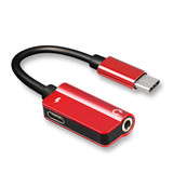 Bakeey 2 In 1 Type-C to 3.5mm Fast Charging Splitter Adapter For Huawei P30 Mate 20Pro Mi9 S10+ Note10