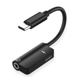 Bakeey 2 In 1 Type-C to 3.5mm Fast Charging Splitter Adapter For Huawei P30 Mate 20Pro Mi9 S10+ Note10