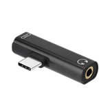 2 In 1 Type-C To 3.5mm Audio Jack Earphone Charging Converter Headphone Adapter for Mi8 Huawei P20 Mate 20 Pocophone