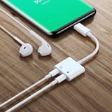 Bakeey Type C to 3.5mm Jack Earphone Adapter Double Digital Jack Audio & Charging Audio Splitter Adapter For HUAWEI P30 XIAOMO MI9 iPhone X XR XS MAX iPhone 7 8 Plus