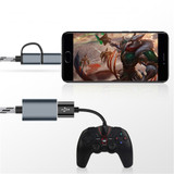 Bakeey 2 In 1 Type C Micro USB3.0 Fast Charging Transfer OTG Adapter Cable For Huawei P30 Pro Mate 30 5G Mi9 9Pro K30 S10+ Note 10 5G