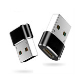 Bakeey Type C Female to USB-A Male OTG Adapter Converter For Smartphone Tablet Laptop PC (Black)