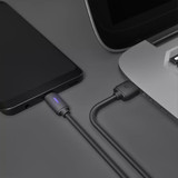 WSKEN USB Type-C Braided Data Cable 5A LED Indicator Fast Charging For Huawei P30 P40 Pro MI10 Note 9S Oneplus 8Pro