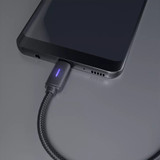 WSKEN USB Type-C Braided Data Cable 5A LED Indicator Fast Charging For Huawei P30 P40 Pro MI10 Note 9S Oneplus 8Pro