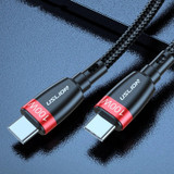 【3 Pack】USLION 100W 5A USB-C to USB-C Cable 1M/3.3ft PD3.0 Power Delivery Cable QC4.0 Quick Charge Data Sync Cord For Huawei P30 P40 Pro MI10 Note 9S OnePlus 8Pro S20+