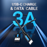 Vention 3A USB Type-C Cable Data Transmission Cord Line For Samsung Galaxy Note 20 For Samsung Galaxy Note 20 S20 Huawei Mate 40 Xiaomi Mi10
