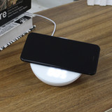 Qi Fast Charger Clock Night Light Wireless Charger For iPhone 8/8P iPhone X Samsung S8