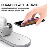3 In 1 10W QI Wireless Charger Fast Charging Stand For iPhone Xs/Xr/Xs for Samsung Galaxy S9/S9