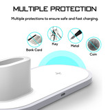 3 In 1 10W QI Wireless Charger Fast Charging Stand For iPhone Xs/Xr/Xs for Samsung Galaxy S9/S9