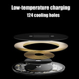 Bakeey 20W Qi Wood Grain Wireless Charger Pad Quick Fast Charger Base Plate for Samsung Huawei