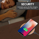 Bakeey 20W Qi Wood Grain Wireless Charger Pad Quick Fast Charger Base Plate for Samsung Huawei