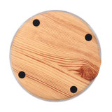 Bakeey 20W Qi Wood Grain Wireless Charger Pad Quick Fast Charger Base Plate for Samsung Huawei