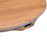 Bakeey 20W Qi Wood Grain Wireless Charger Pad Quick Fast Charger Base Plate for Samsung Huawei