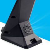 Bakeey 10W Dual Coil Vertical Fast Charging Wireless Charger Phone Holder with Cooling Fan For iPhone XS 11Pro Huawei P30 Pro Mate30 5G