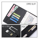 Bakeey 8000mAh Meeting Notebook Power Bank With U Disk Micro USB Type-C Lightning Quick Charging For iPhone XS 11Pro Huawei P30 P40 Pro MI10 Note 9S