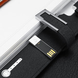 Bakeey 8000mAh Meeting Notebook Power Bank With U Disk Micro USB Type-C Lightning Quick Charging For iPhone XS 11Pro Huawei P30 P40 Pro MI10 Note 9S