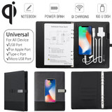Bakeey 8000mAh Meeting Notebook Power Bank With U Disk Micro USB Type-C Lightning Quick Charging For iPhone XS 11Pro Huawei P30 P40 Pro MI10 Note 9S