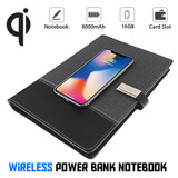 Bakeey 8000mAh Meeting Notebook Power Bank With U Disk Micro USB Type-C Lightning Quick Charging For iPhone XS 11Pro Huawei P30 P40 Pro MI10 Note 9S