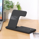 Bakeey 4 in 1 Foldable 15W Qi Fast Wireless Charger Stand Dock Station for Airpods Pro iWatch for iPhone 12 Pro Max for Samsung Galaxy Note S20 ultra for Huawei Mate40