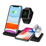 Bakeey 4 in 1 Foldable 15W Qi Fast Wireless Charger Stand Dock Station for Airpods Pro iWatch for iPhone 12 Pro Max for Samsung Galaxy Note S20 ultra for Huawei Mate40