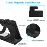 Bakeey 4 in 1 Foldable 15W Qi Fast Wireless Charger Stand Dock Station for Airpods Pro iWatch for iPhone 12 Pro Max for Samsung Galaxy Note S20 ultra for Huawei Mate40
