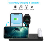 Bakeey 4 in 1 Foldable 15W Qi Fast Wireless Charger Stand Dock Station for Airpods Pro iWatch for iPhone 12 Pro Max for Samsung Galaxy Note S20 ultra for Huawei Mate40