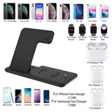 Bakeey 4 in 1 Foldable 15W Qi Fast Wireless Charger Stand Dock Station for Airpods Pro iWatch for iPhone 12 Pro Max for Samsung Galaxy Note S20 ultra for Huawei Mate40