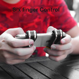 KKJ F21 Six Finger Controller Gamepad Shooting Trigger Joysticks for iOS Android Phone PUBG Mobile Games