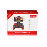 GEN GAME NEW S5 Wireless Bluetooth Game Controller Game Pads With Bracket for iOS Android Mobile Phone Tablet PC PS3 Game Console Gamepad (Black)