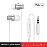 Lenovo HF130 Bass 3.5mm Wired In-ear Earphone Universal Headphones for Smartphone MP3