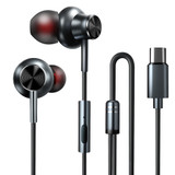 Bakeey F2 Wired Metal Type-C Dynamic Earphone HiFi Bass Sport Headphone for Huawei Samsung
