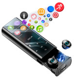QCR Q1 Pro TWS Wireless bluetooth Earphone MP3 Player Earbuds 6000mAh Power Bank 4inch LED Display Headphone