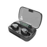 F9-9 Wireless Earbuds bluetooth 5.0 TWS Wireless Headphones LED Hi-Fi Stereo Sound Battery Display Touch Control Earphone (Black)
