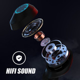 F9-9 Wireless Earbuds bluetooth 5.0 TWS Wireless Headphones LED Hi-Fi Stereo Sound Battery Display Touch Control Earphone (Black)