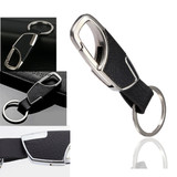 Metal Leather Strap Cars Keyring Keychains Key Chain Ring Key Fob Holder Gift