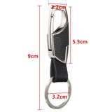 Metal Leather Strap Cars Keyring Keychains Key Chain Ring Key Fob Holder Gift