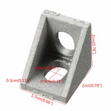 Suleve™ AJ20 Aluminium Angle Corner Joint 20x20mm Right Angle Bracket Furniture Fittings 10pcs