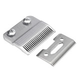 2pcs Sliver 2 Hole Clipper Blade Cutter Metal Bottom Cutter For Wahl Electric Shear Hair Clipper (Sliver)