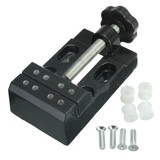 Mini Aluminum Hand Drill with Carving Bench Clamp and 10 Twist Drills