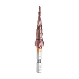 Drillpro 3pcs M35 Cobalt Step Drill Bit 3-12/4-12/4-20mm Step Drill Cutter 1/4 Inch Hex Shank