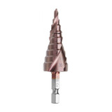 Drillpro 3pcs M35 Cobalt Step Drill Bit 3-12/4-12/4-20mm Step Drill Cutter 1/4 Inch Hex Shank