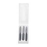 3pcs M3-M8 HSS Metric Screw Tap Individual Taper Plug Bottoming Hand Taps Tools Kit