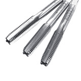 3pcs M3-M8 HSS Metric Screw Tap Individual Taper Plug Bottoming Hand Taps Tools Kit
