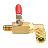 90 Degree Ball Valve Metal Handle for R410A R134A
