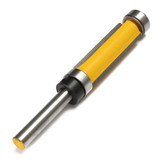Drillpro 1/4 Inch Shank Flush Trim Router Bit Woodworking Tool Top With Bottom Bearing