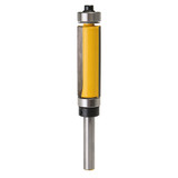 Drillpro 1/4 Inch Shank Flush Trim Router Bit Woodworking Tool Top With Bottom Bearing