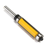 Drillpro 1/4 Inch Shank Flush Trim Router Bit Woodworking Tool Top With Bottom Bearing